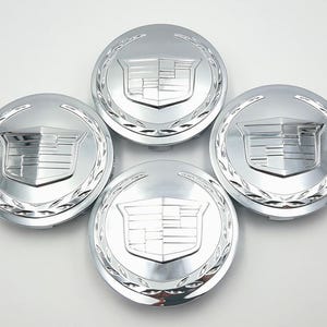 Juego de 4 tapacubos cromados de 83 mm para Cadillac Escalade (2005-2014) 9595891