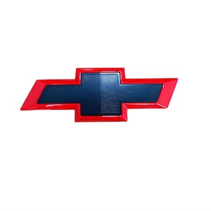 Black with Red edge 19cm Rear Bowtie Emblem For 2015-2020 Chevrolet Tahoe Suburban Part number: 22814066