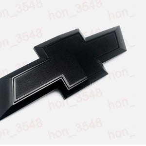 10.35&quot; All Black Front only Bowtie Emblem For 2014-2015 Silverado 1500