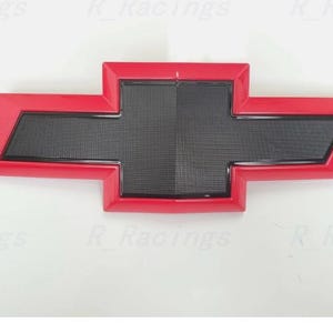 10.35&quot; Black with Red edge Front only Bowtie Emblem For 2014-2015 Silverado 1500