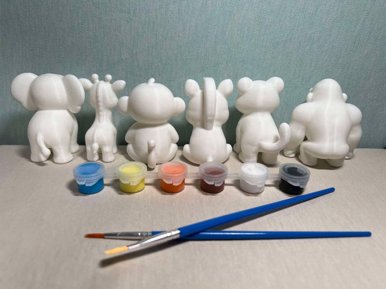 Kids Paint Kit Animal Art Craft Set DIY Painting Activity Fun Toy Gift ...