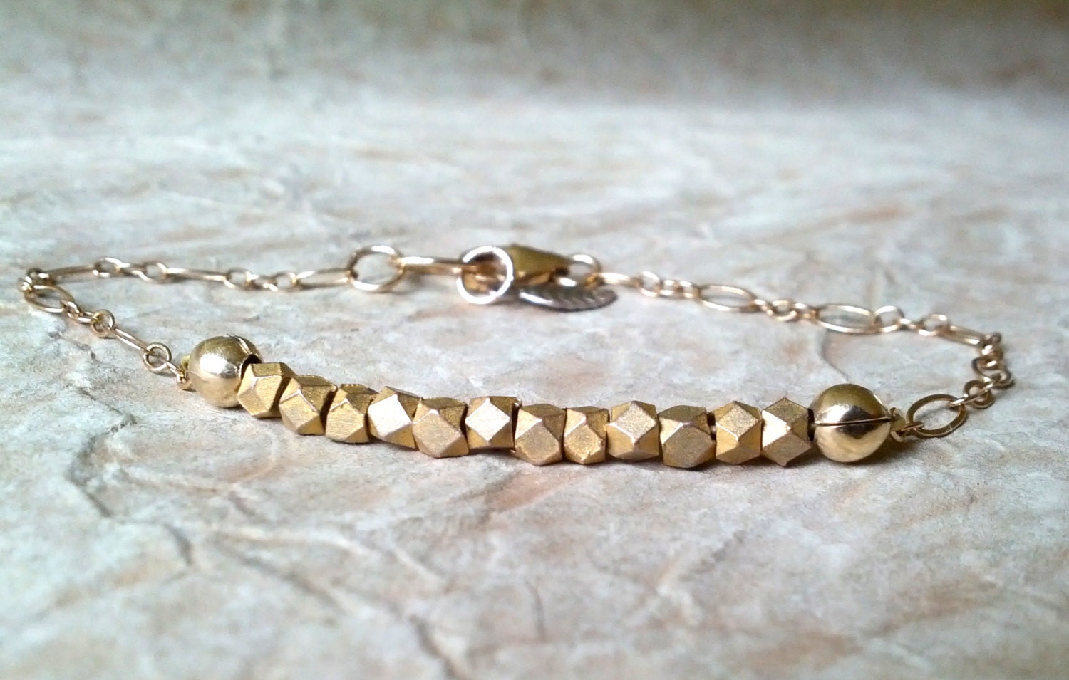 Gold Filled Colorful Stackable Wish Bracelet Amazonite, Champagne, Sea