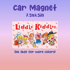 Aimant de voiture de Liddle Kiddle | Rose rose
