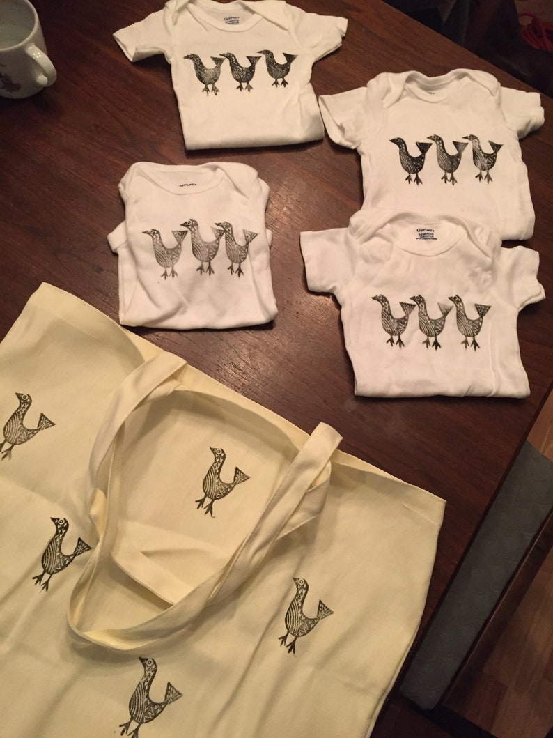 Bird Onesie Unisex Baby Clothes Black and White Newborn Etsy