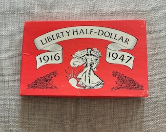 Cherokee Knife Walking Liberty Half Dollar Set Vintage Commemorative