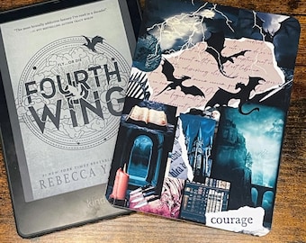 Inserto Kindle de Fourth Wing: Dark Academia Dragon & Castle