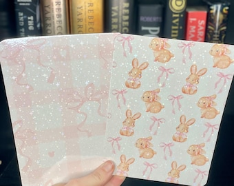 Insertos Kindle rosas de Pascua Primavera Bookish / Accesorios de lectura Bow Romantasy • Acabado brillante • Inserto laminado