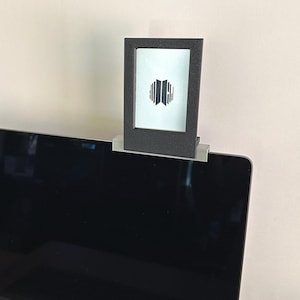 Photocard Holder for Monitors | Magnetic Frame & Rail Display System
