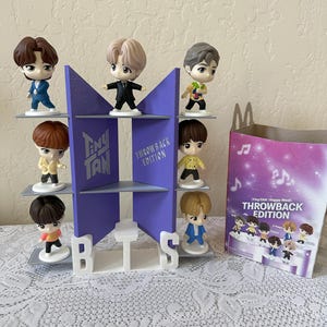 THROWBACK EDITION TinyTAN Displayställ – 3D-printad hylla för McDonald’s BTS-figurer bild 5
