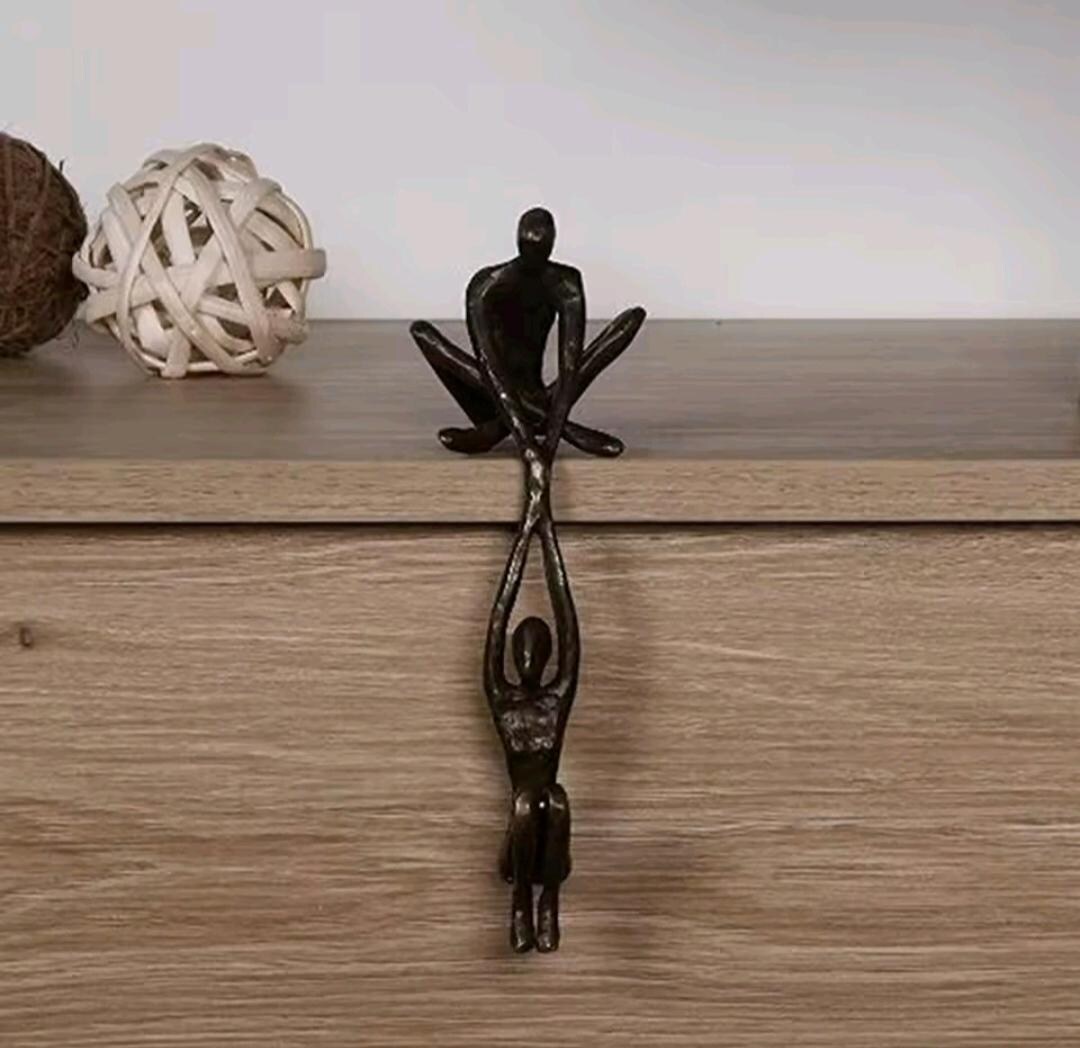 Helping Statue Bronze Sculpture – Helping Hands Statue – Modern Art Home Decor ...