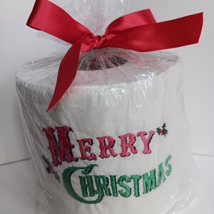 Seasonal Embroidered Toilet Paper