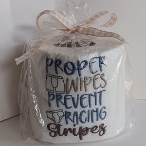 Funny Embroidered Toilet Paper