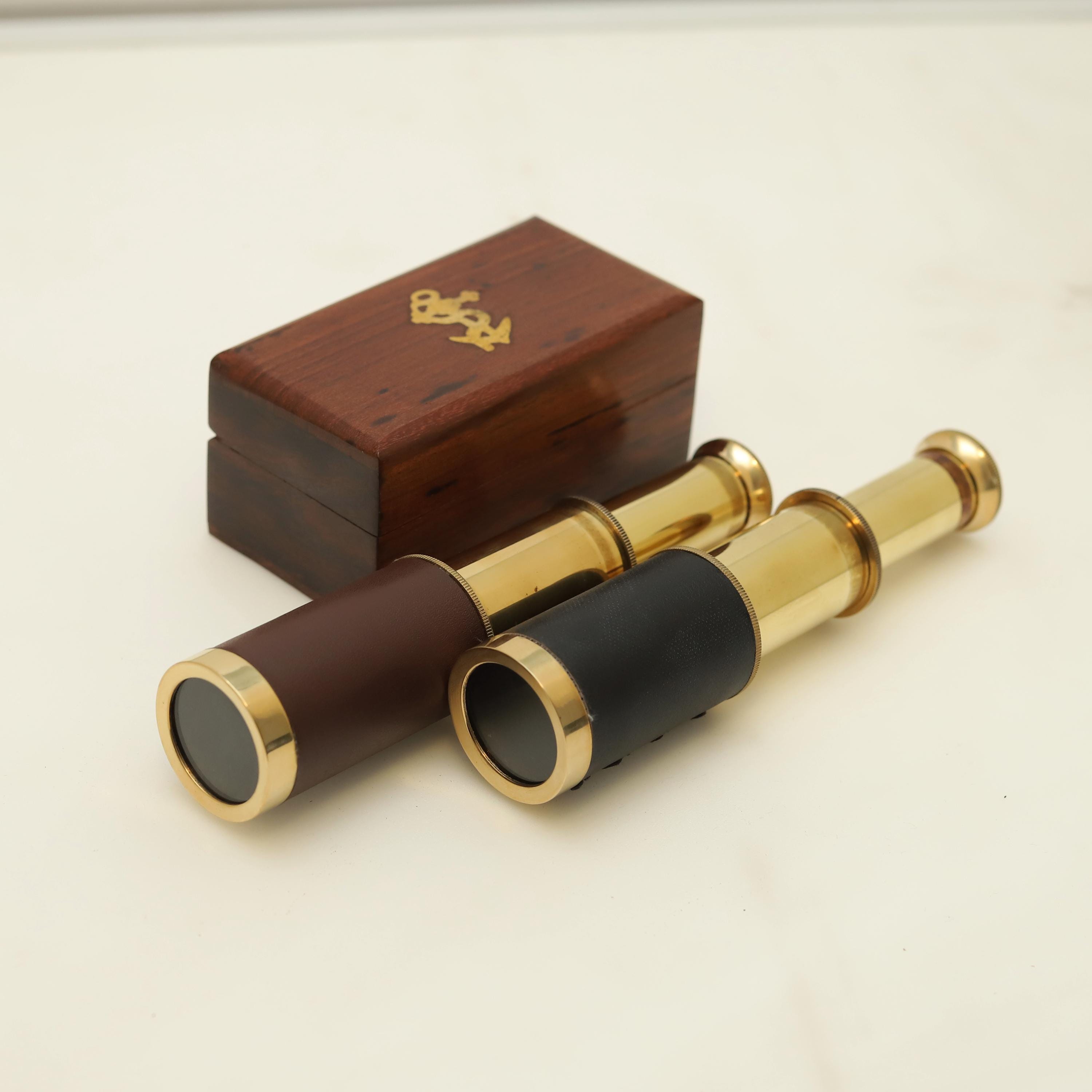 Nautische telescoop met kompas - Replica - Vollmessing mit - Catawiki