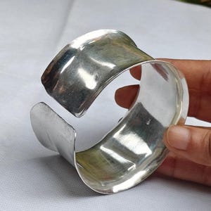 Silver 925 Wide Cuff Bangle - Etsy - Page 2