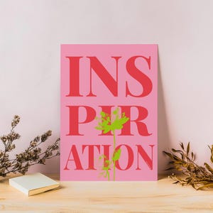 Motivational text decorative poster, printable wall art, typographic print, colorful wall art, downloadable digital file