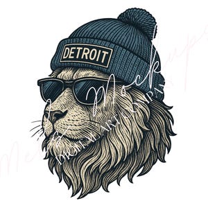 Vintage Detroit Football PNG | Retro Sports Fan Digital Download | Game Day Football PNG for Shirts, Apparel, Crafts & DIY Projects