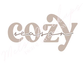 Archivo SVG PNG de temporada acogedora / Otoño/Invierno (descarga digital)