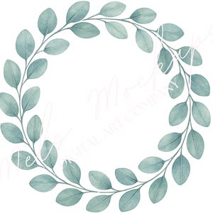 Floral Wreath SVG, Wedding Wreath SVG, Circle Frame SVG, Floral Monogram Frames, Wreath Clipart, Cricut Silhouette Cut Files