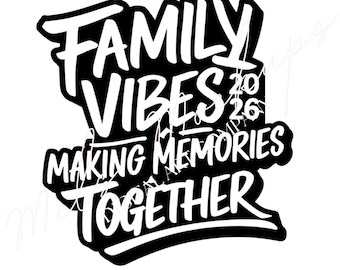 Family Vibes 2026 SVG, Vacation Shirt Design (Digital Download)