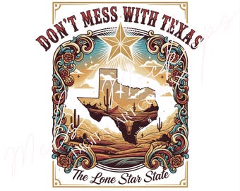 Handritad Texas SVG | Lone Star State Cricut Design (digital nedladdning)