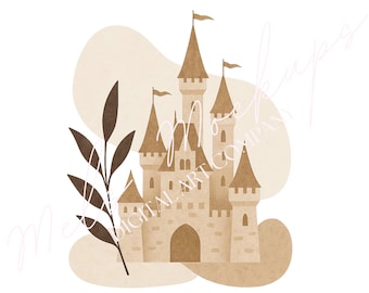 Boho Castle Wall Art | Pastel Nursery Decor (Digital Download)