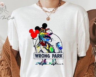 wrong park t rex shirt