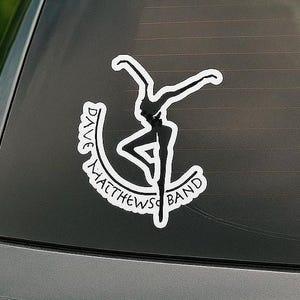 Dave Matthews Band Firedancer Car Decal | DMB Rear Window Sticker | Dancing Man Vinyl Decal for SUV, Car, Laptop, or Cooler