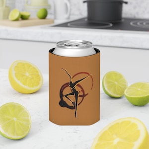 Dave Matthews Band Can Cooler | DMB Can Cooler | Firedancer Silhouette | Coffee Rings | DMB Fan Gift Drink Sleeve for Concerts & Tailgates