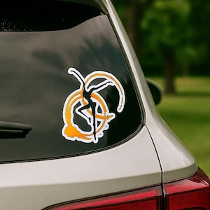 Dave Matthews Band Firedancer Decal | DMB Coffee Rings Sticker | Dancing Man Car Window Vinyl for SUV, Laptop, or Cooler