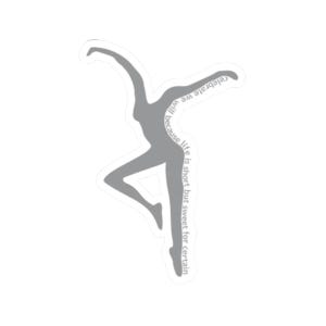 DMB Firedancer Car Decal | Celebrate We Will Lyric Sticker | Grey Silhouette Window Vinyl | Dancing Man Car Window Decal
