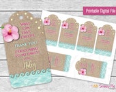 Moana Inspired Favor Tags Printable File Birthday Party - Etsy
