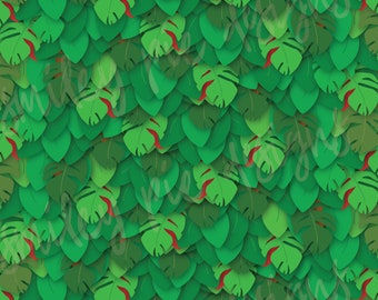 Maui Leaves digitalt papper – 30 x 30 cm – direkt nedladdning – 30 x 30 cm – 300 dpi