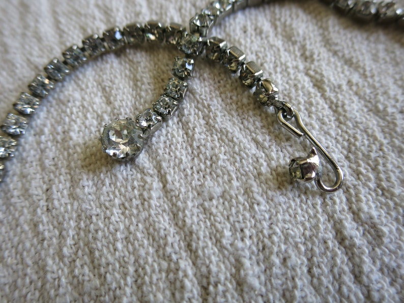Vintage Rhinestone Necklace and Earring Set