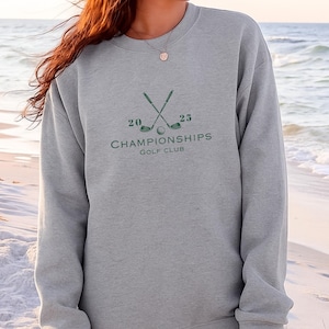 2025 Golf Championship Shirt Women, Golf Club Graphic Sweatshirt, Vintage Sport Men, Retro Golfcore Sweatshirt, Country Club Golf Shirt 067