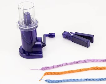 Máquina de Tricô Manual: Tear Decorativo para Tricô, Ferramenta para Fazer Pulseiras DIY