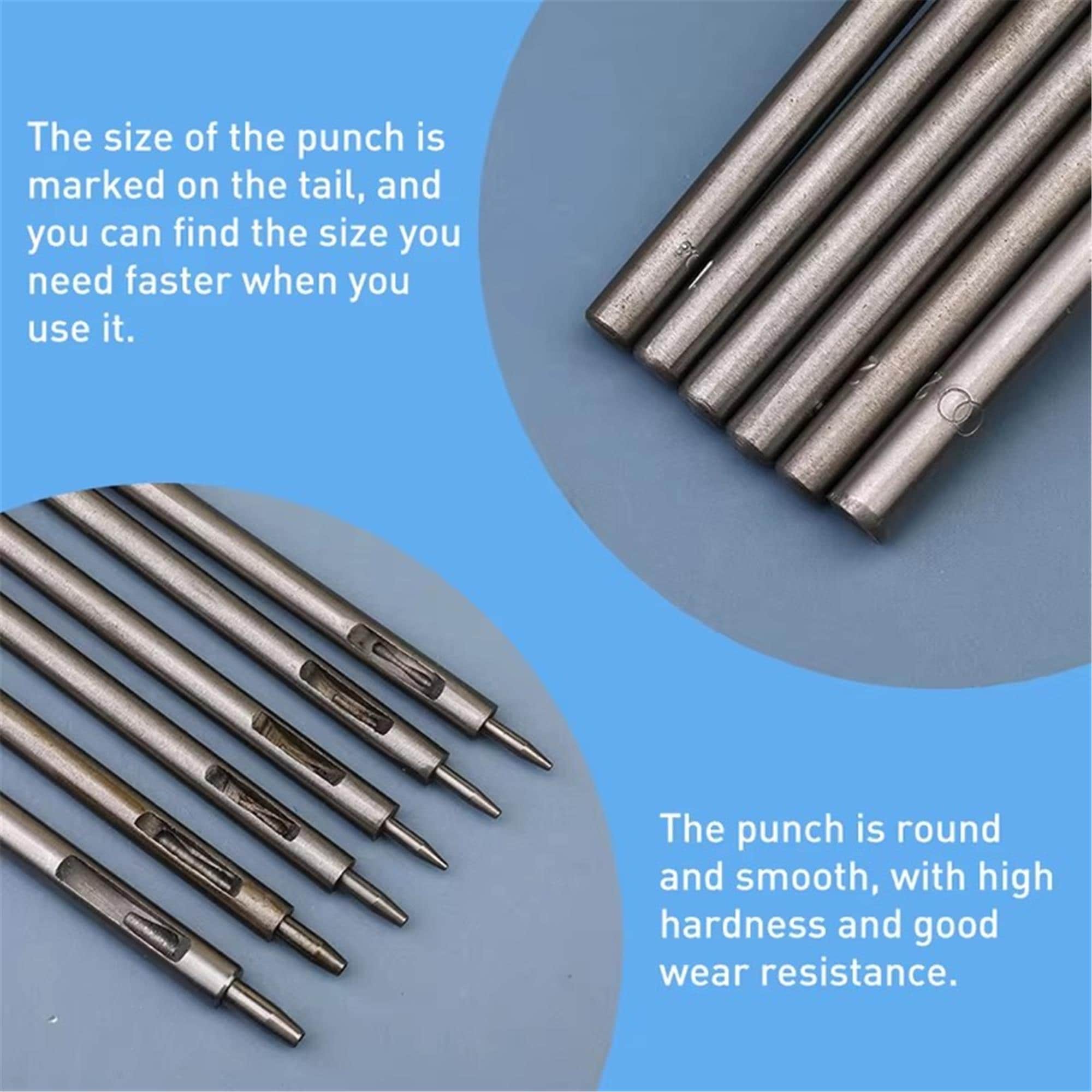 Leather Hole Punch Tool Set, DIY Leathercraft Hollow Drilling Kit - Etsy