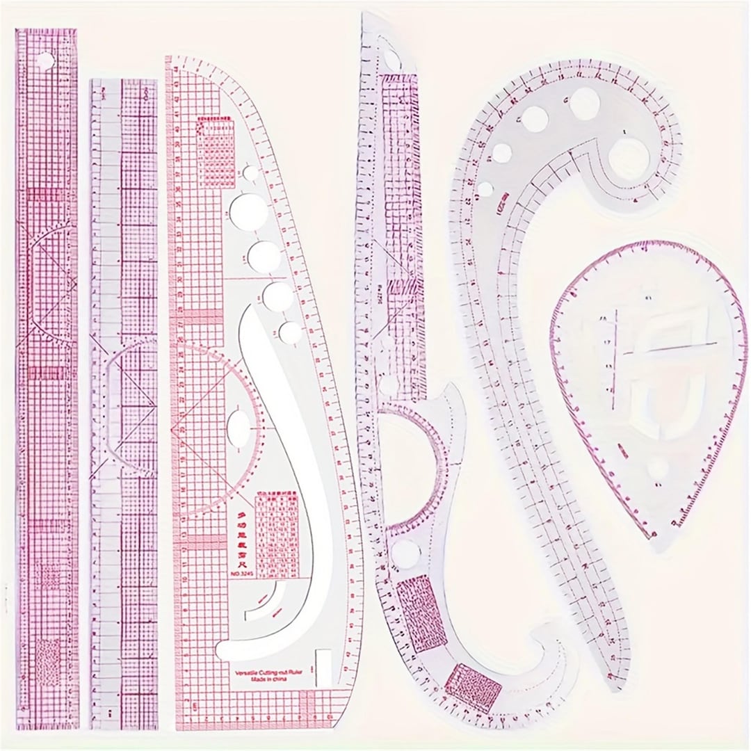 French Metric Curve Ruler Set for Sewing Pattern Making DIY Tool - Etsy