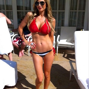 Bathing Suit Swimsuit - Red Nautical Swarovski Bikini- Cynababy - Etsy