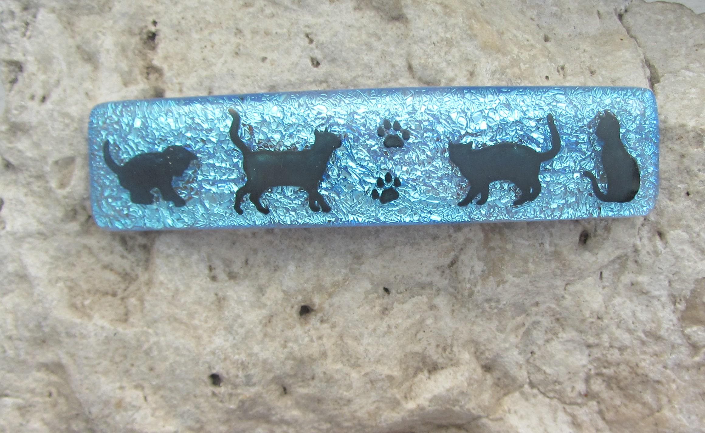 Barrette dangle Criss-cross wrap made with blue cats-eye il_fullxfull.7138859644_n12l.jpg main image 2