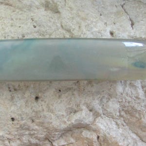 Pasador XL verde marrón Pasador de vidrio fundido Pasador francés caqui extra grande