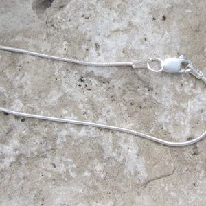 Sterling Silver Snake Chain 925 Silver Necklace 16"