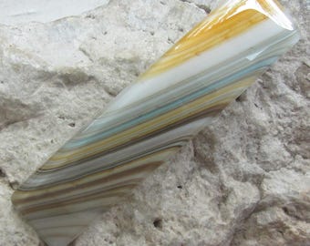 XL Haarspange aus braun-blau-orangefarbenem Fusingglas, XL Erdtöne, Original französische Haarspange