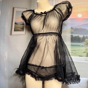 Black Babydoll Lingerie - Etsy Black Babydoll Lingerie - Etsy