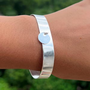 Adjustable 925 Sterling Silver Bangle , Minimalist Cuff for Women Gift for Her Slim Open Silver Cuff Bangle, Stackable  Unisex Bracelet Gift