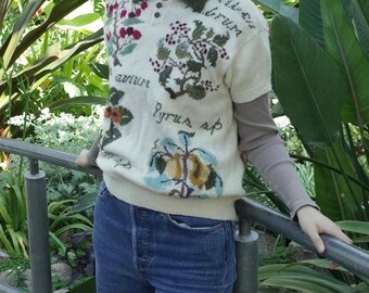 Jersey polo de punto inglés vintage hecho a mano estilo cottagecore