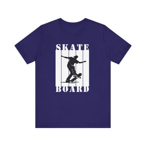 Skateboard Unisex Tee, Skateboarding T-Shirt, Skateboarder Gift, Skater Shirt, Skate Park Apparel, Short Sleeve Top