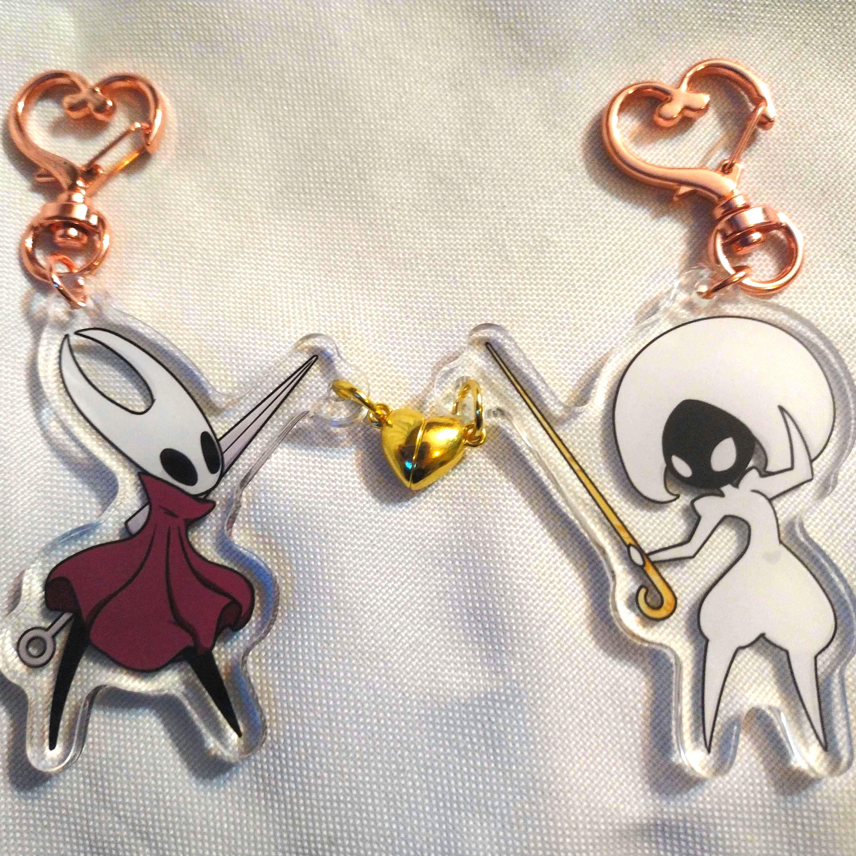 Hornet & Lace Battle of Love Keychains - Hollow Knight: Silksong