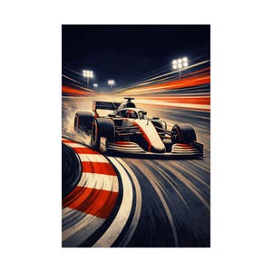 Race Car Poster | Formula Racing Track Art, Speed Motorsport Print - Etsy