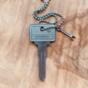 Vintage Volvo Key, Volvo Necklace, Volvo Keychain, Volvo Accessories, Wagon, S60, XC90, C30, XC70, Rear View Mirror, Volvo Key, Car key