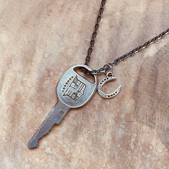 Vintage Cadillac Key Cadillac Key Necklace Classic Cadillac Etsy